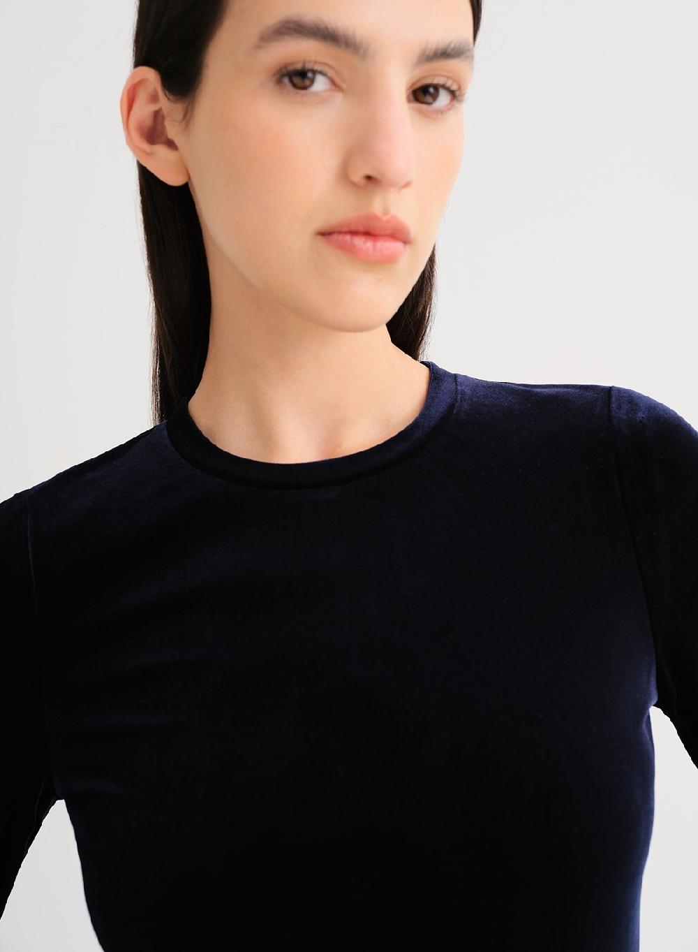 Etiqueta Negra Remera Terciopelo Spandex