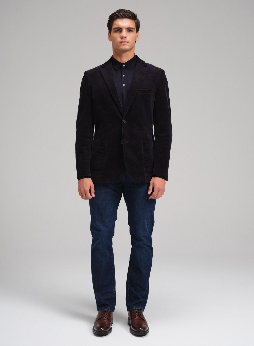 Etiqueta negra Saco corderoy lavado