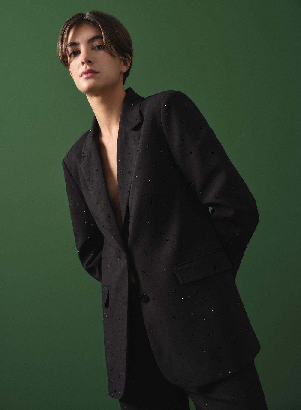 Etiqueta negra Saco formal brillos