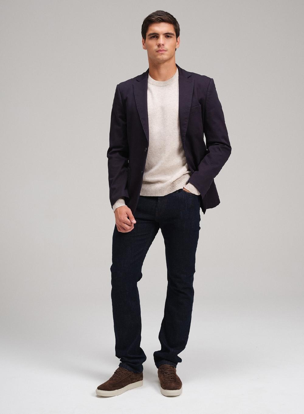 Etiqueta negra Saco gabardina garment wash