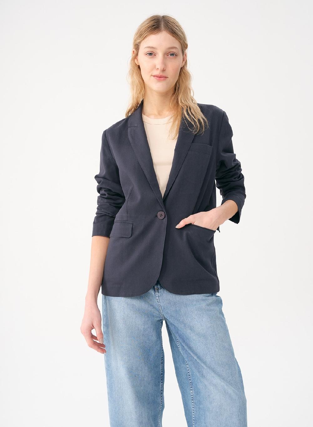 Etiqueta negra SACO LINO ALGODON