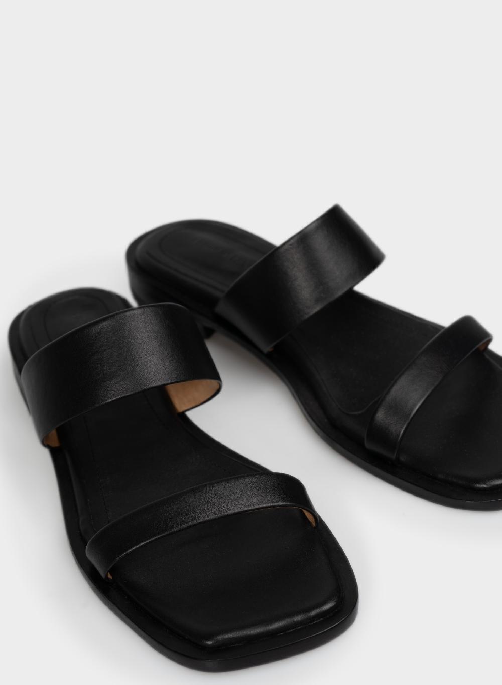 Etiqueta Negra Sandalia Dos Tiras