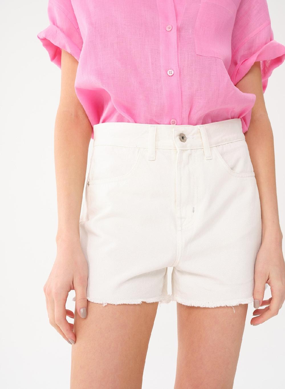 Etiqueta Negra SHORT DENIM BLANCO