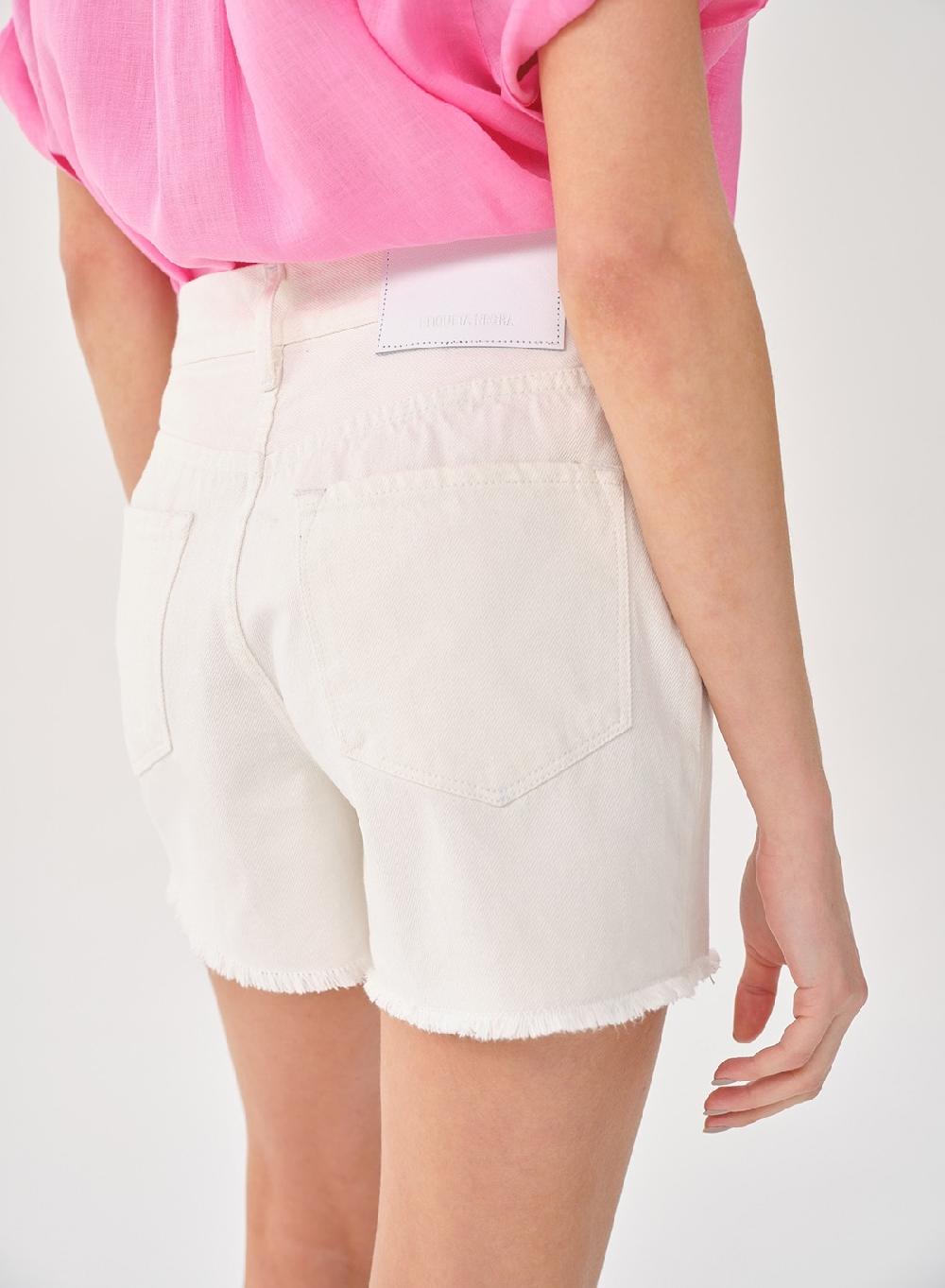 Etiqueta Negra SHORT DENIM BLANCO