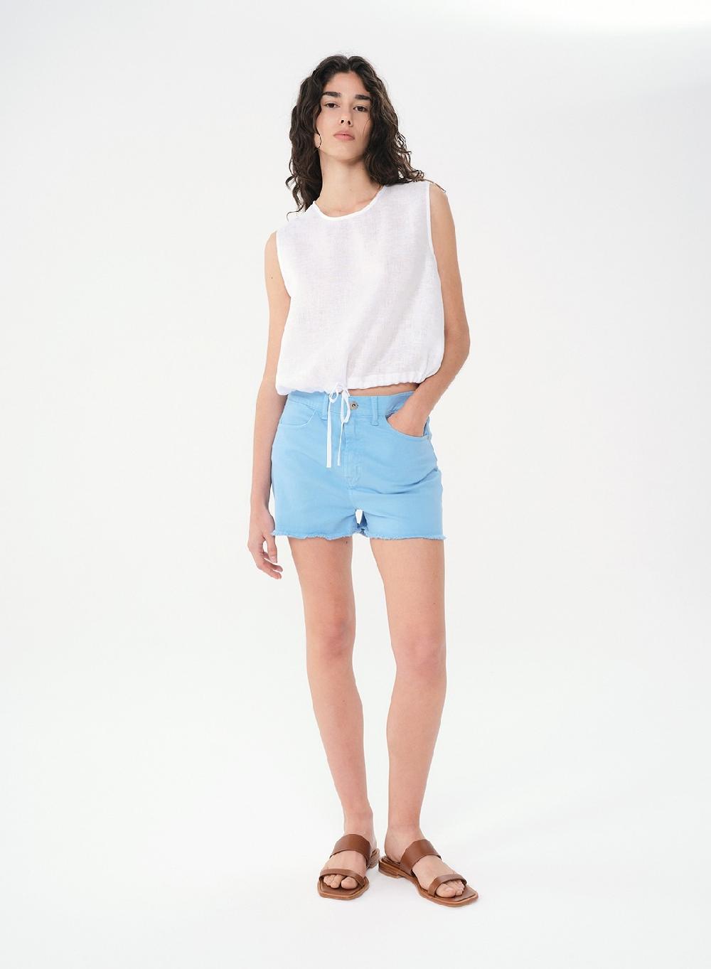 Etiqueta negra SHORT DENIM COLOR