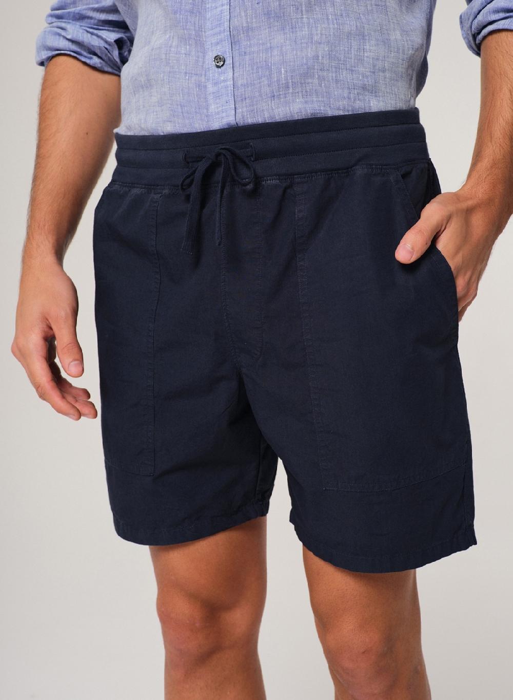 Etiqueta negra SHORT PAPER TOUCH GARMENT DYE