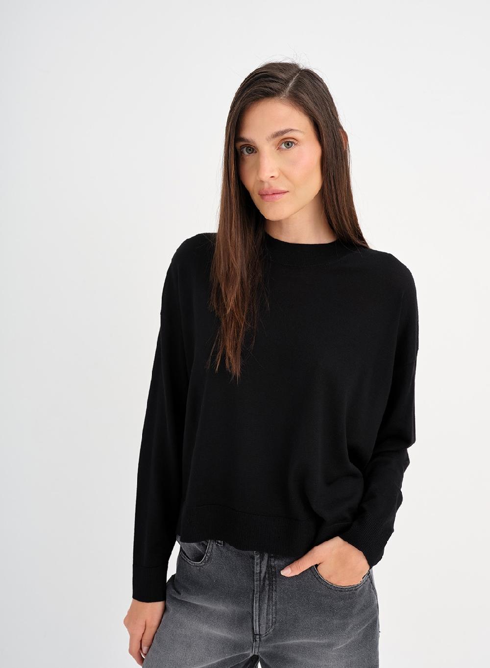 Etiqueta negra Sweater amplio merino