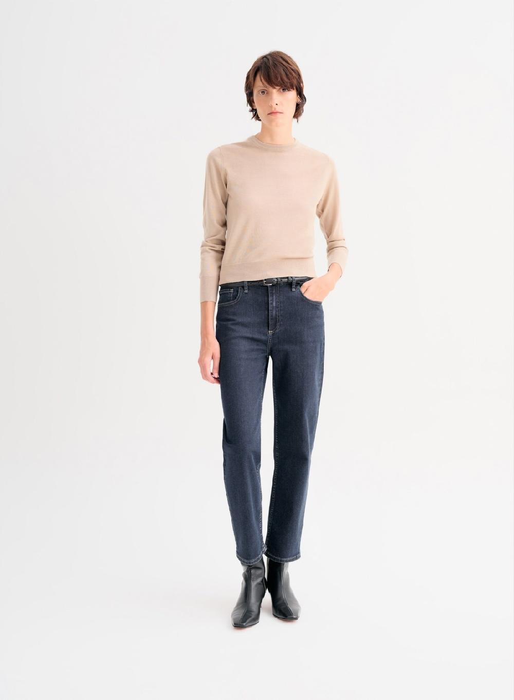 Etiqueta negra Sweater clasico merino