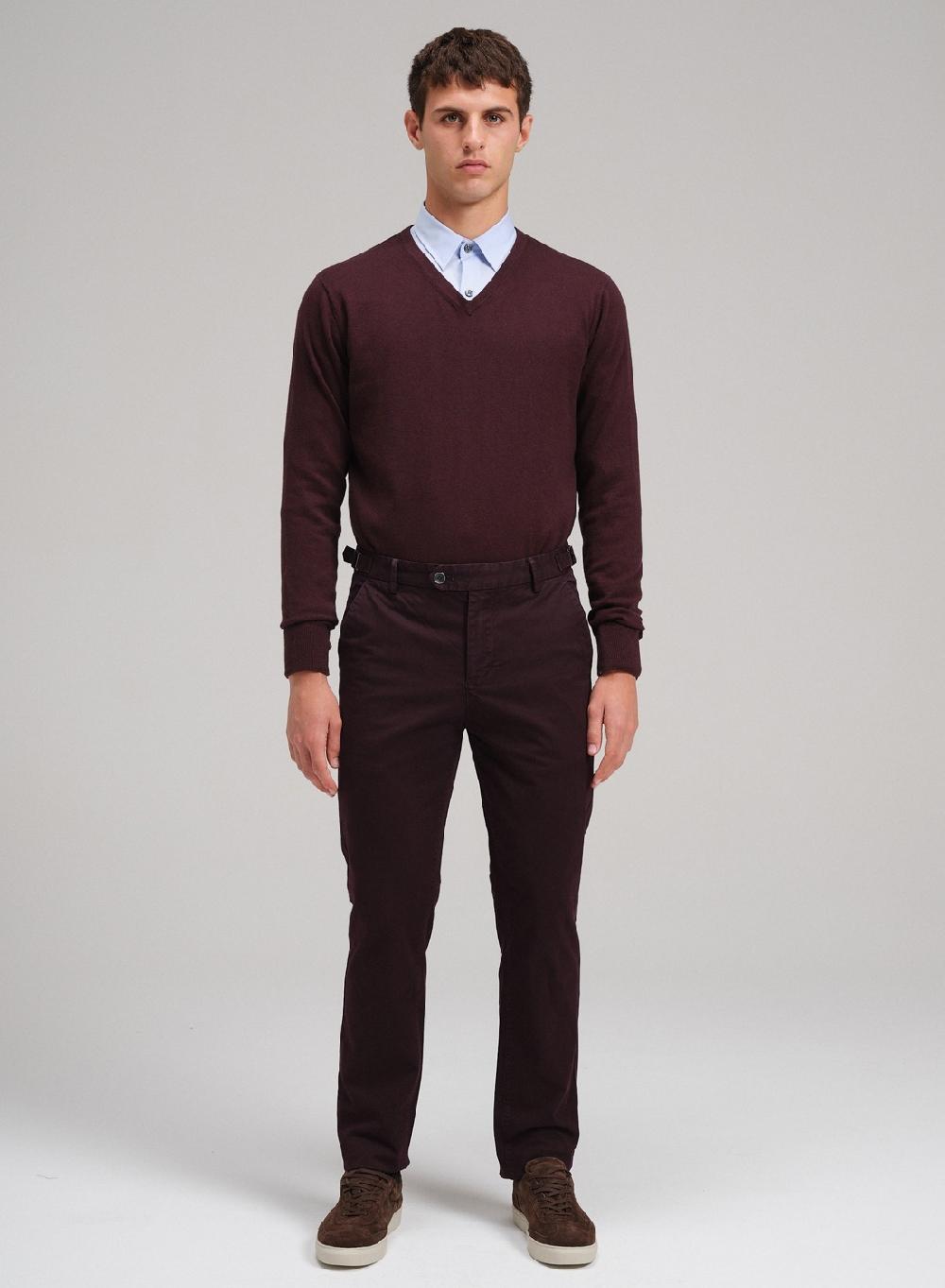 Etiqueta Negra Sweater Cuello V Algodon Cashmere