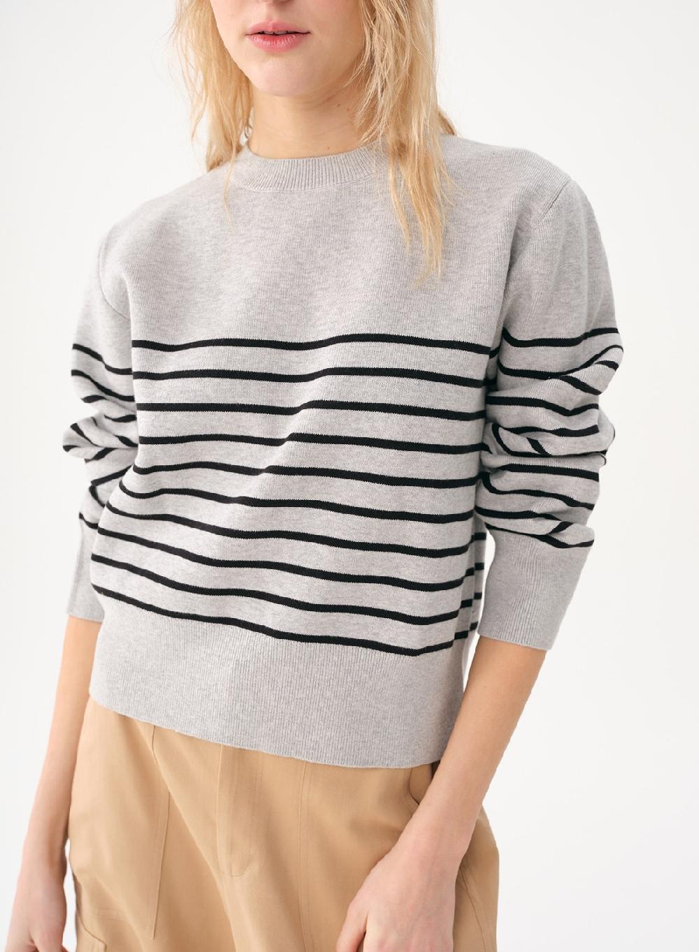 Etiqueta negra Sweater marinero rayas