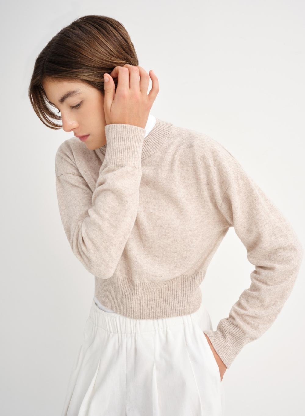 Etiqueta negra Sweater O tejido lana cashmere