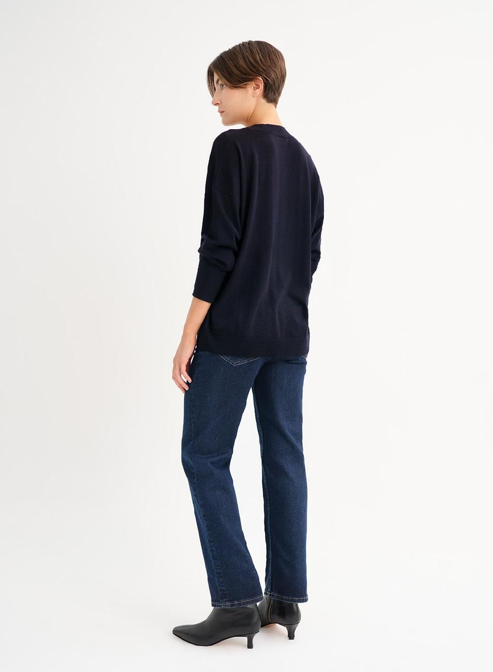 Etiqueta Negra Sweater V Amplio Merino