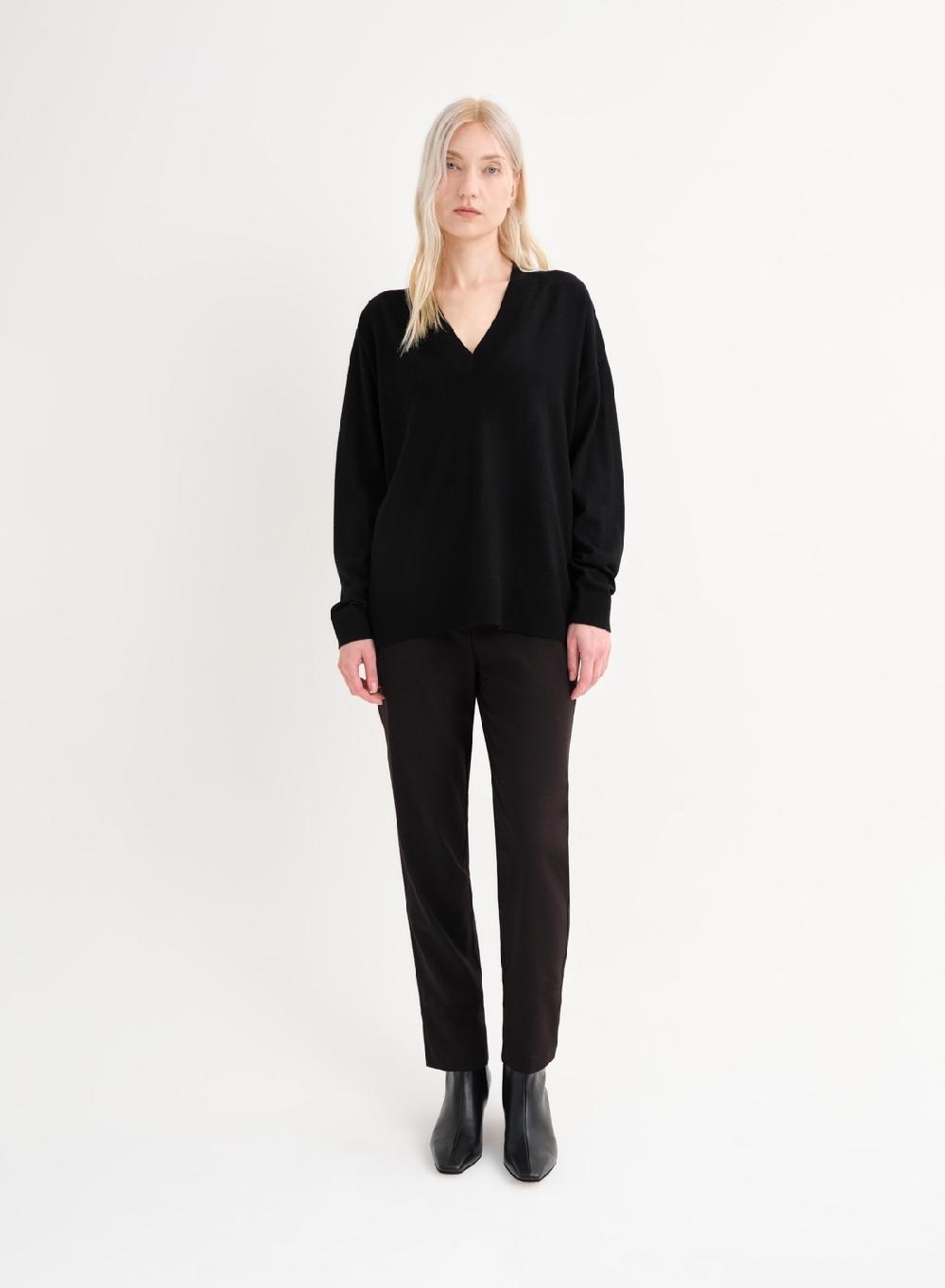 Etiqueta Negra Sweater V Amplio Merino