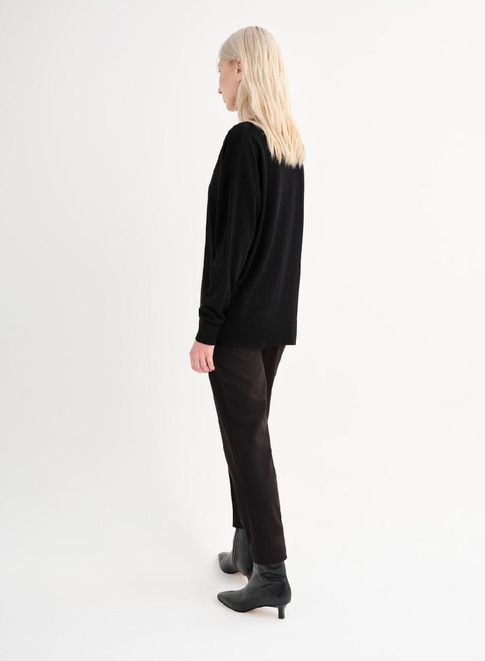 Etiqueta Negra Sweater V Amplio Merino