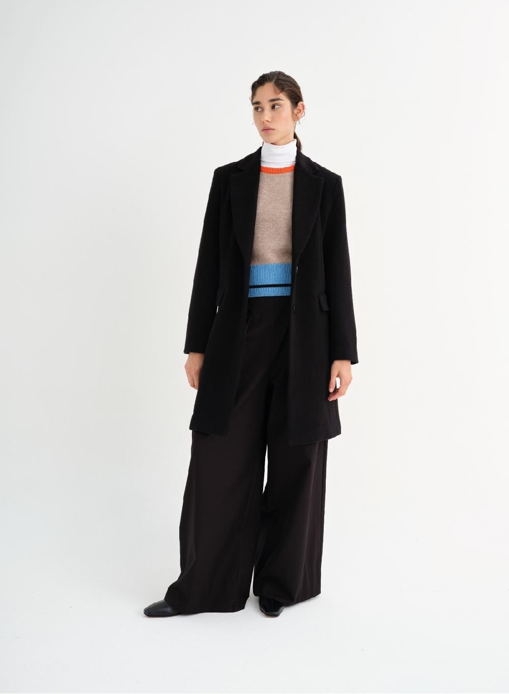 Etiqueta negra Tapado clasico lana