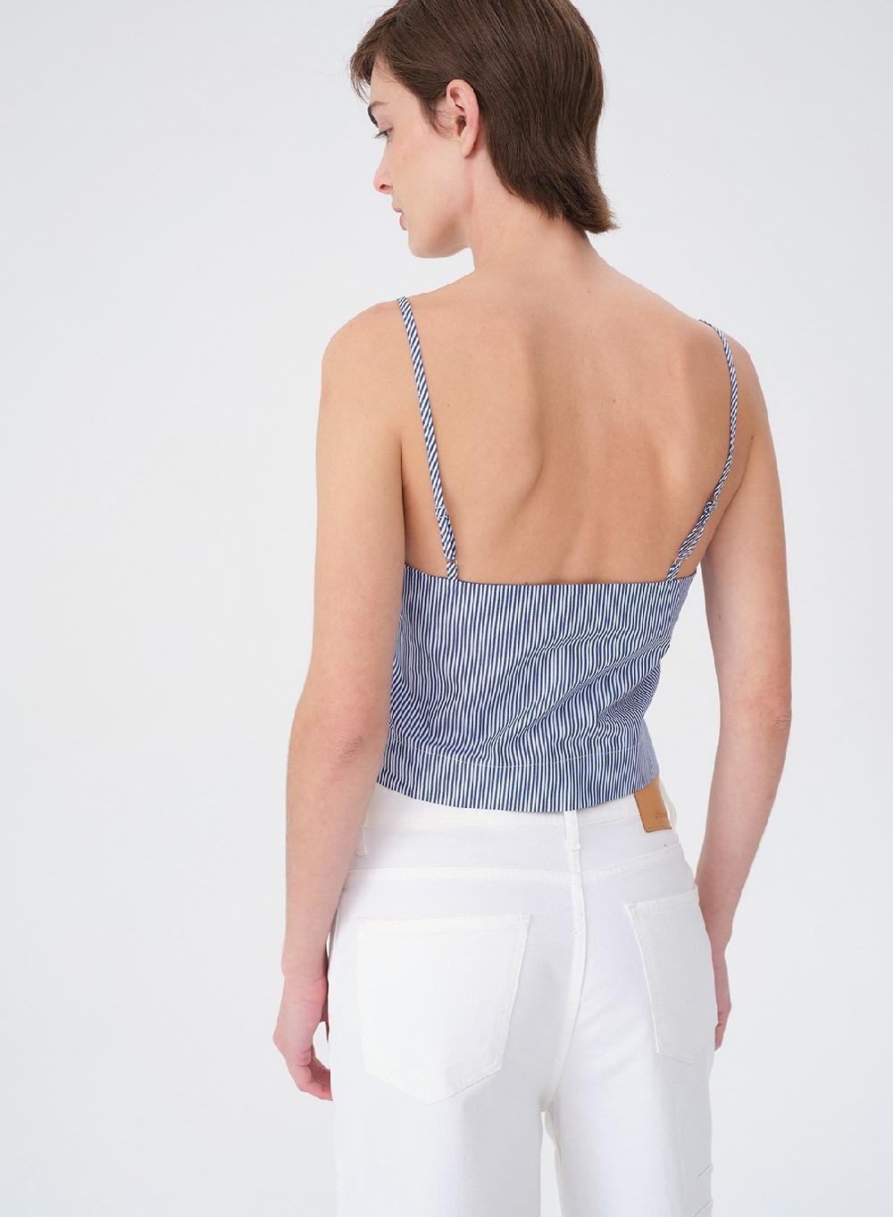 Etiqueta Negra Top Breteles Rayado