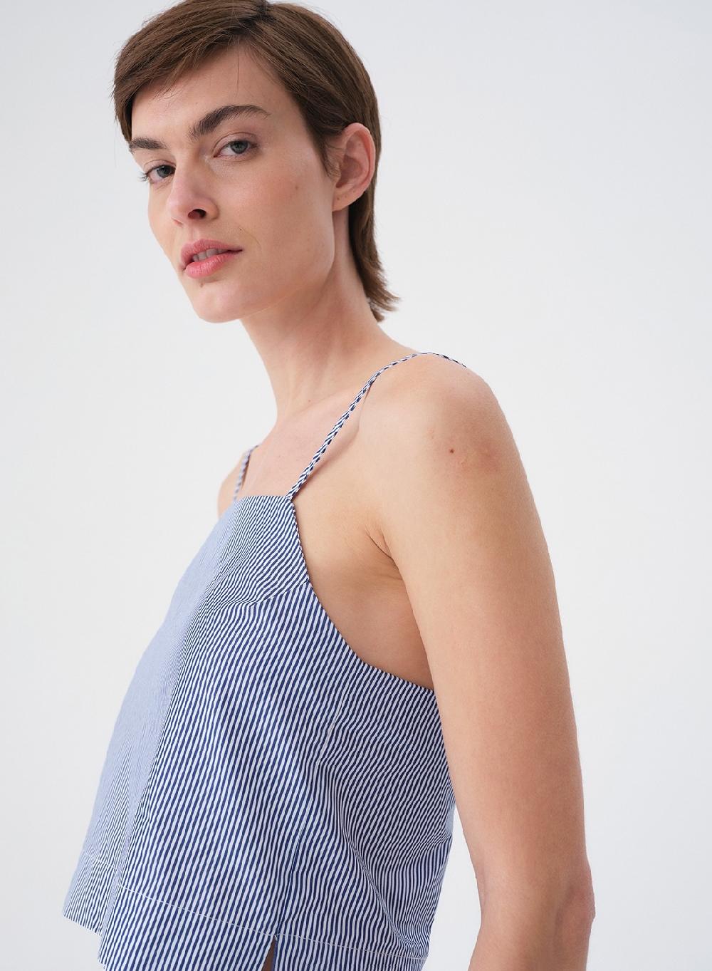 Etiqueta Negra Top Breteles Rayado