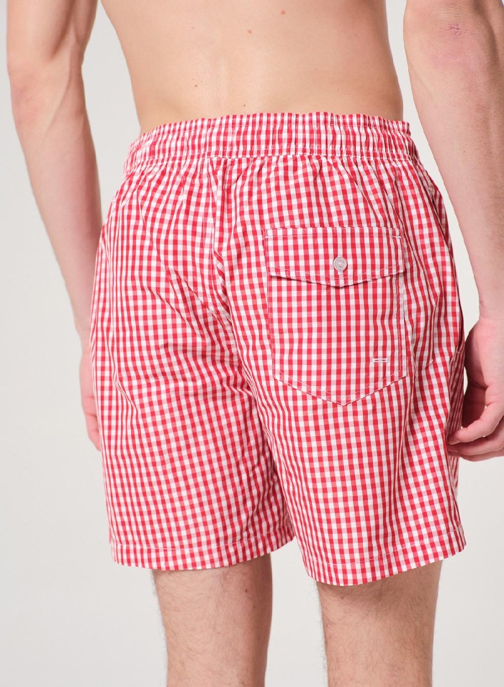 Etiqueta Negra Traje De Baño Cuadros