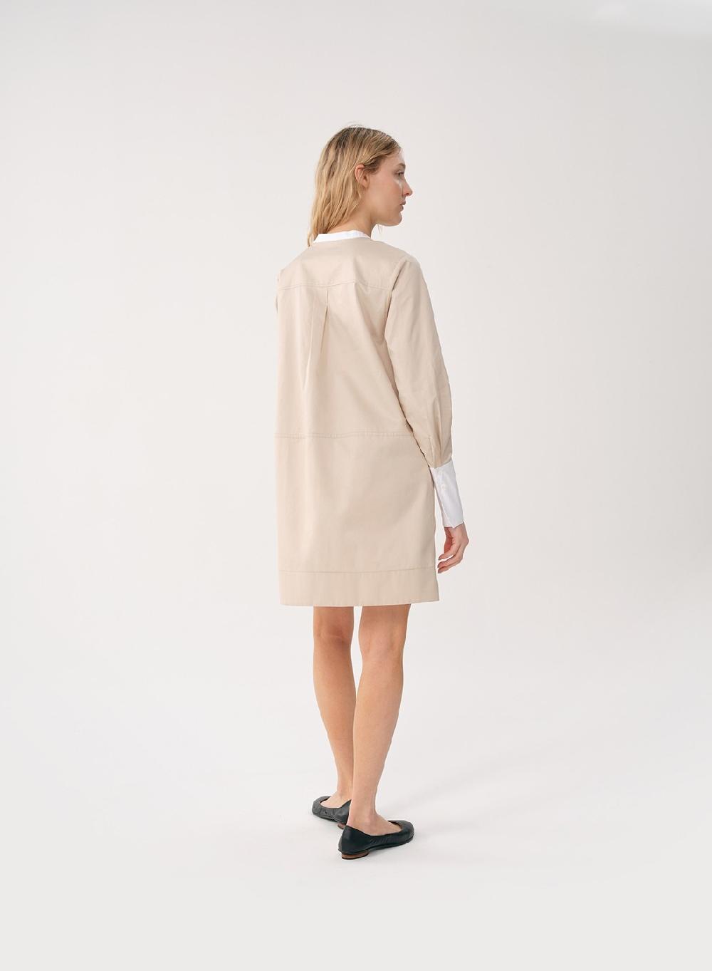 Etiqueta Negra VESTIDO CORTO POPLIN TECNICO