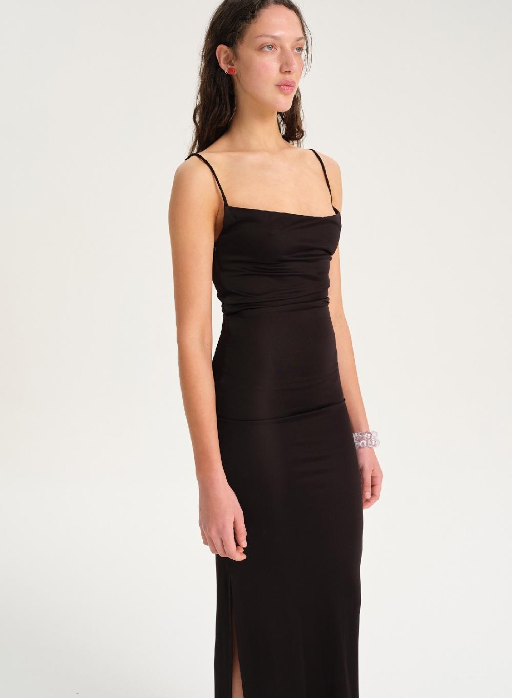 Etiqueta Negra Vestido Largo Viscosa