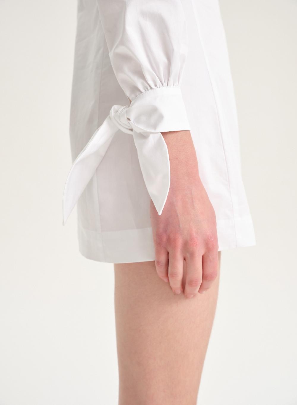 Etiqueta Negra Vestido Manga Larga Poplin