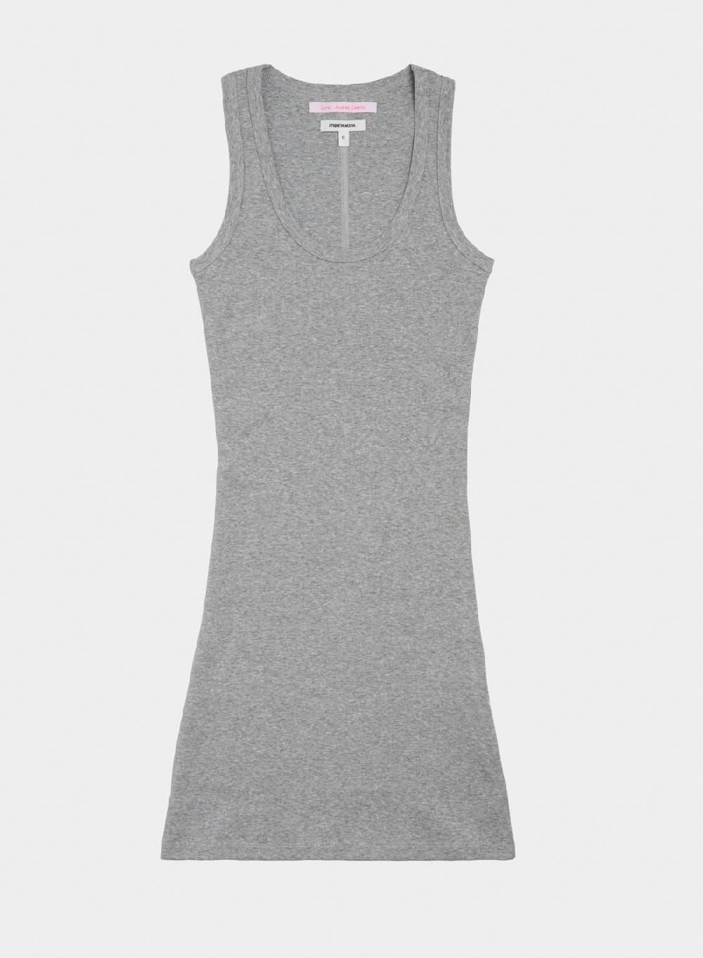 Etiqueta negra Vestido Rib