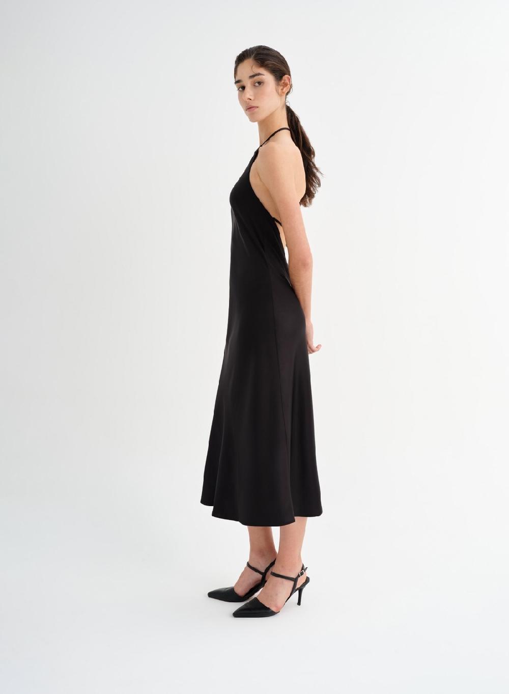 Etiqueta Negra Vestido Saten Liviano