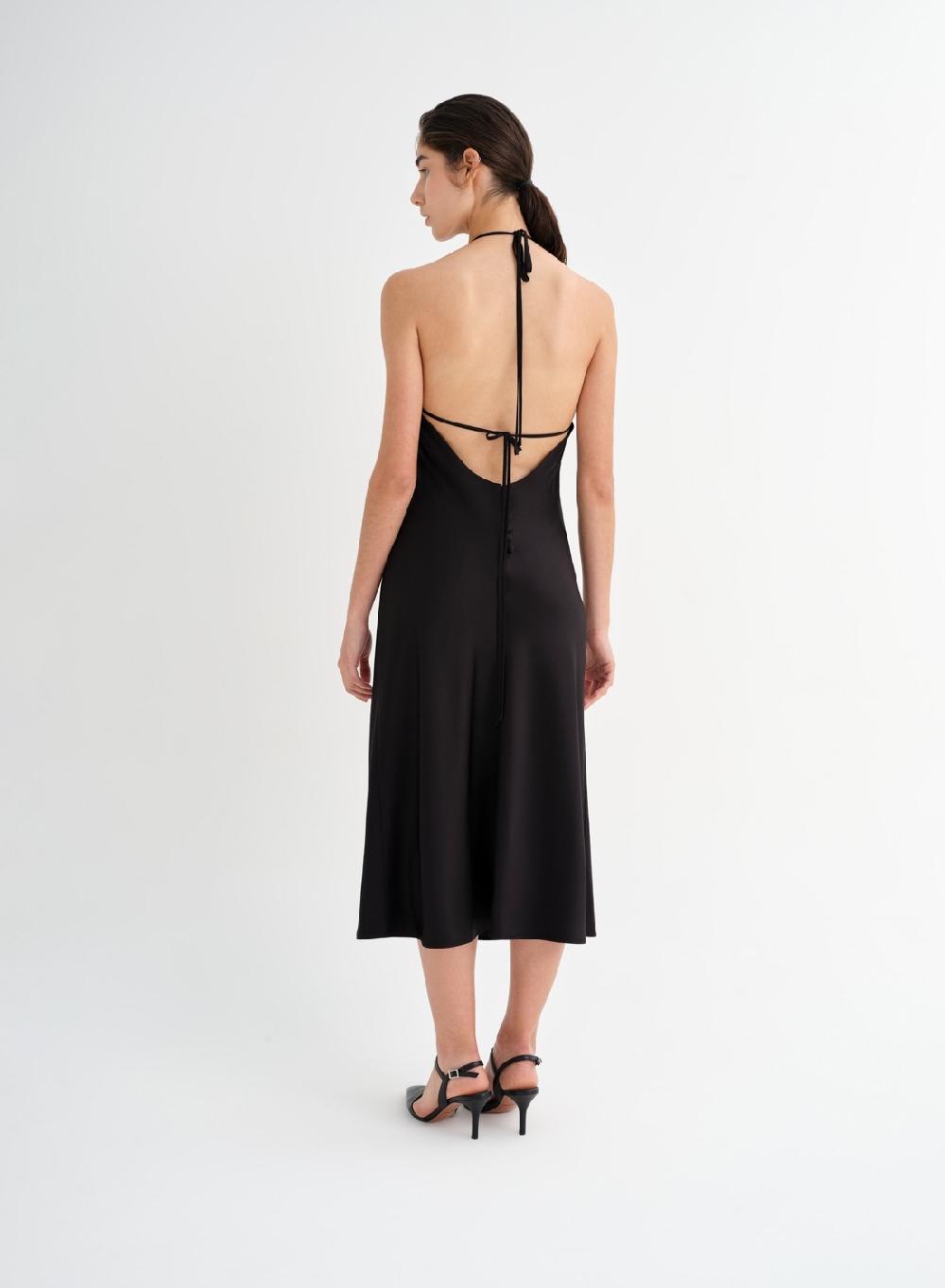 Etiqueta Negra Vestido Saten Liviano