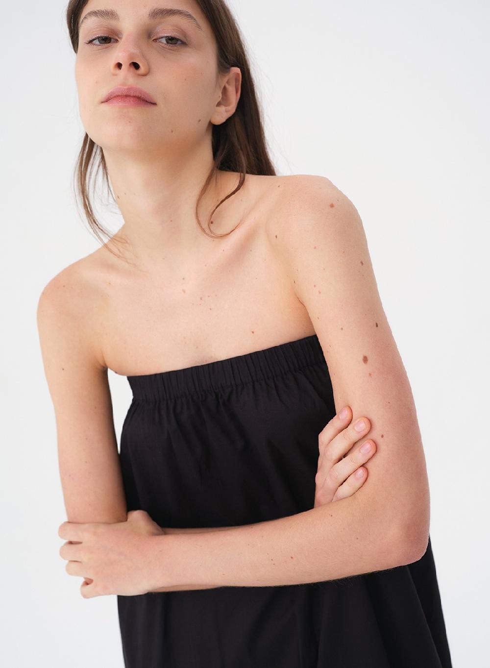 Etiqueta Negra VESTIDO STRAPLESS VOILE