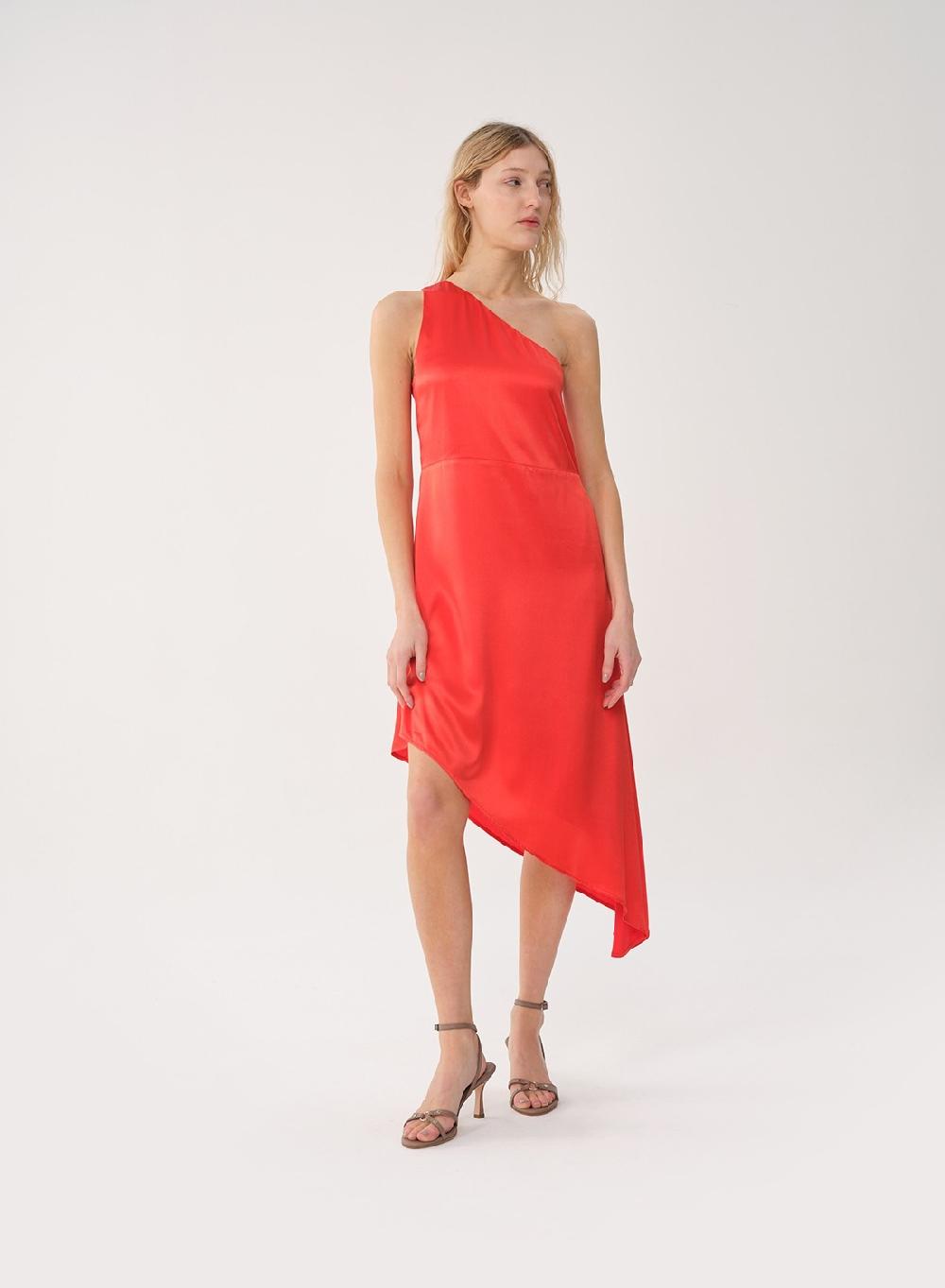 Etiqueta Negra VESTIDO UN HOMBRO SEDA