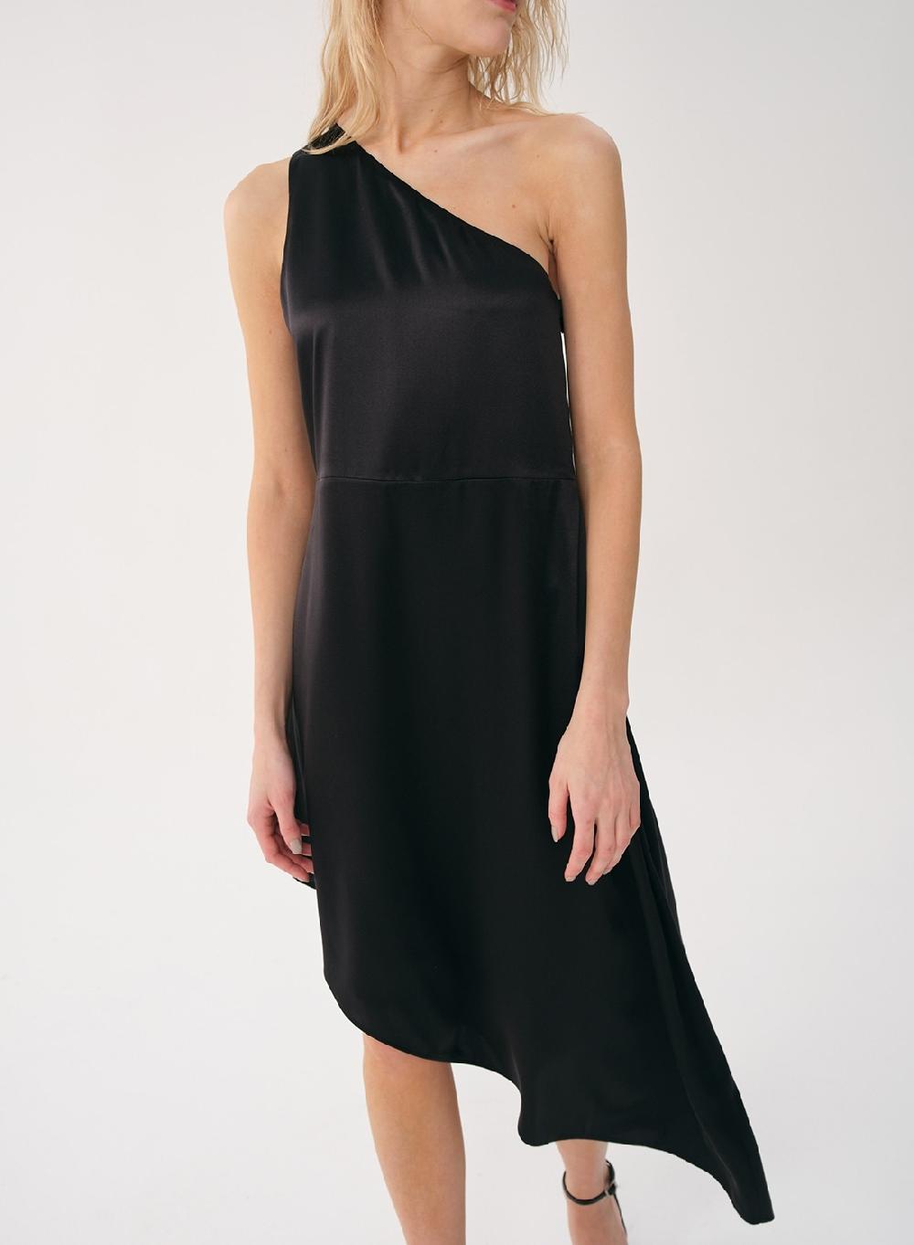 Etiqueta Negra VESTIDO UN HOMBRO SEDA