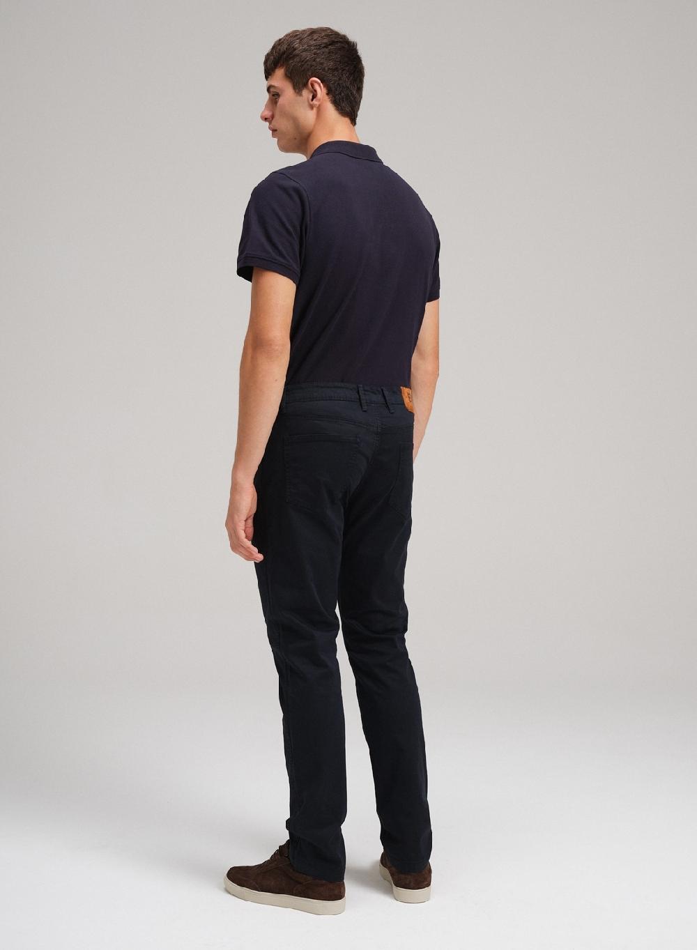 Etiqueta Negra Pantalon Cinco Bolsillos Twill Garment Wash