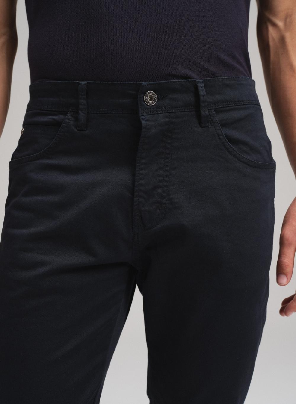Etiqueta Negra Pantalon Cinco Bolsillos Twill Garment Wash