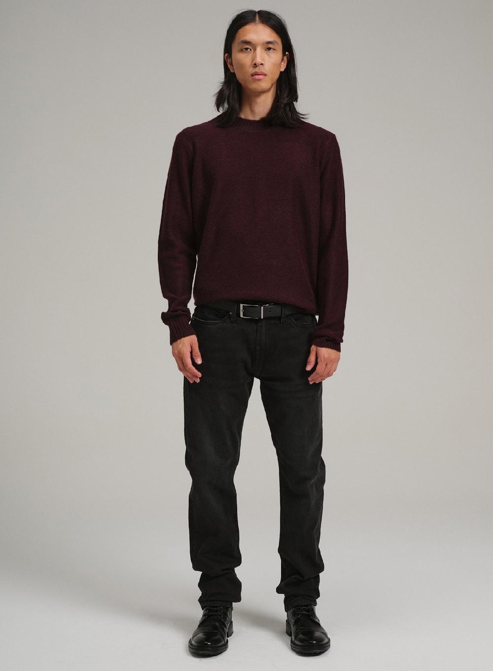 Etiqueta negra PREVENTA - Sweater cuello U coderas lana basico