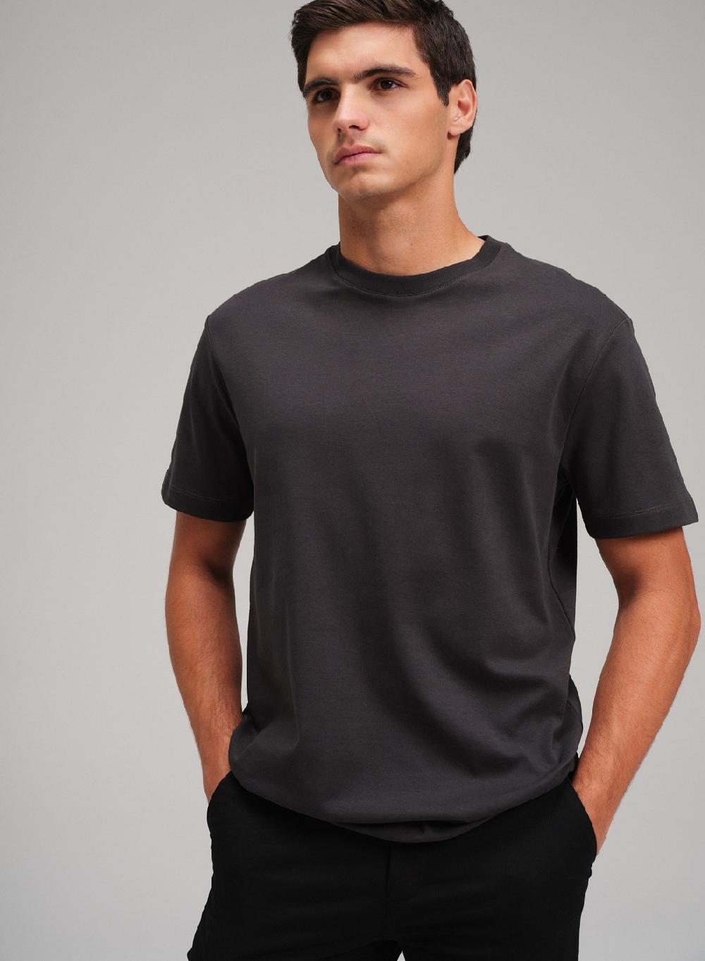 Etiqueta Negra Remera Cuello Redondo Boxy Luxury Touch