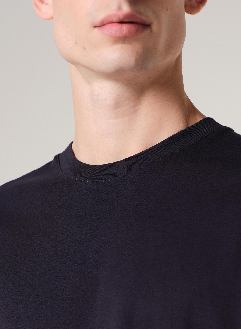 Etiqueta Negra Remera Cuello Redondo Boxy Luxury Touch