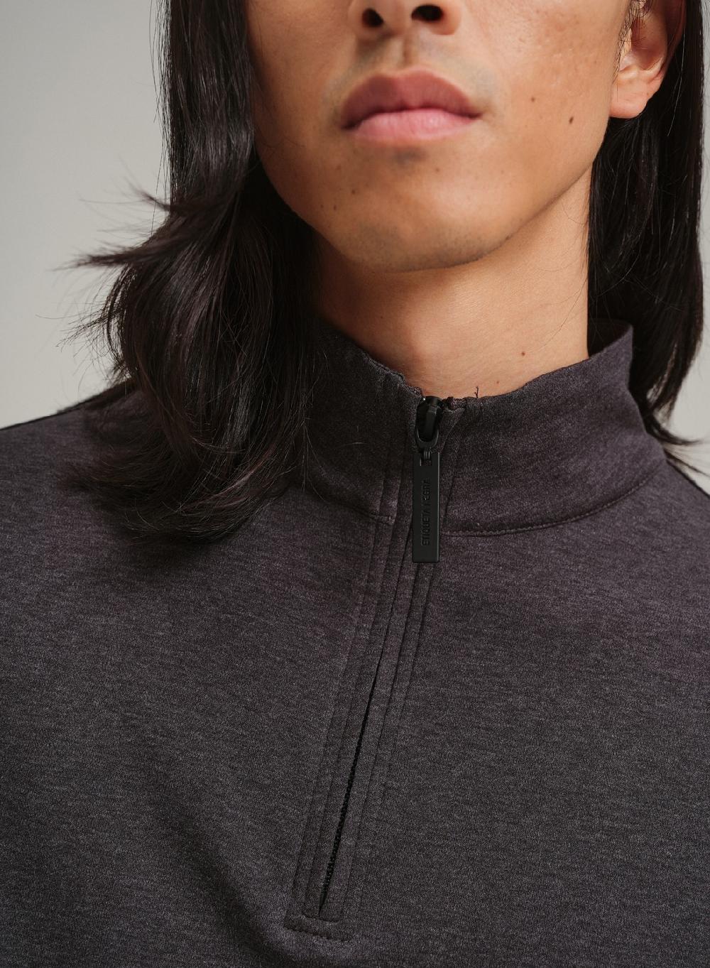 Etiqueta Negra Remera Media Polera Cierre Liquid Cotton