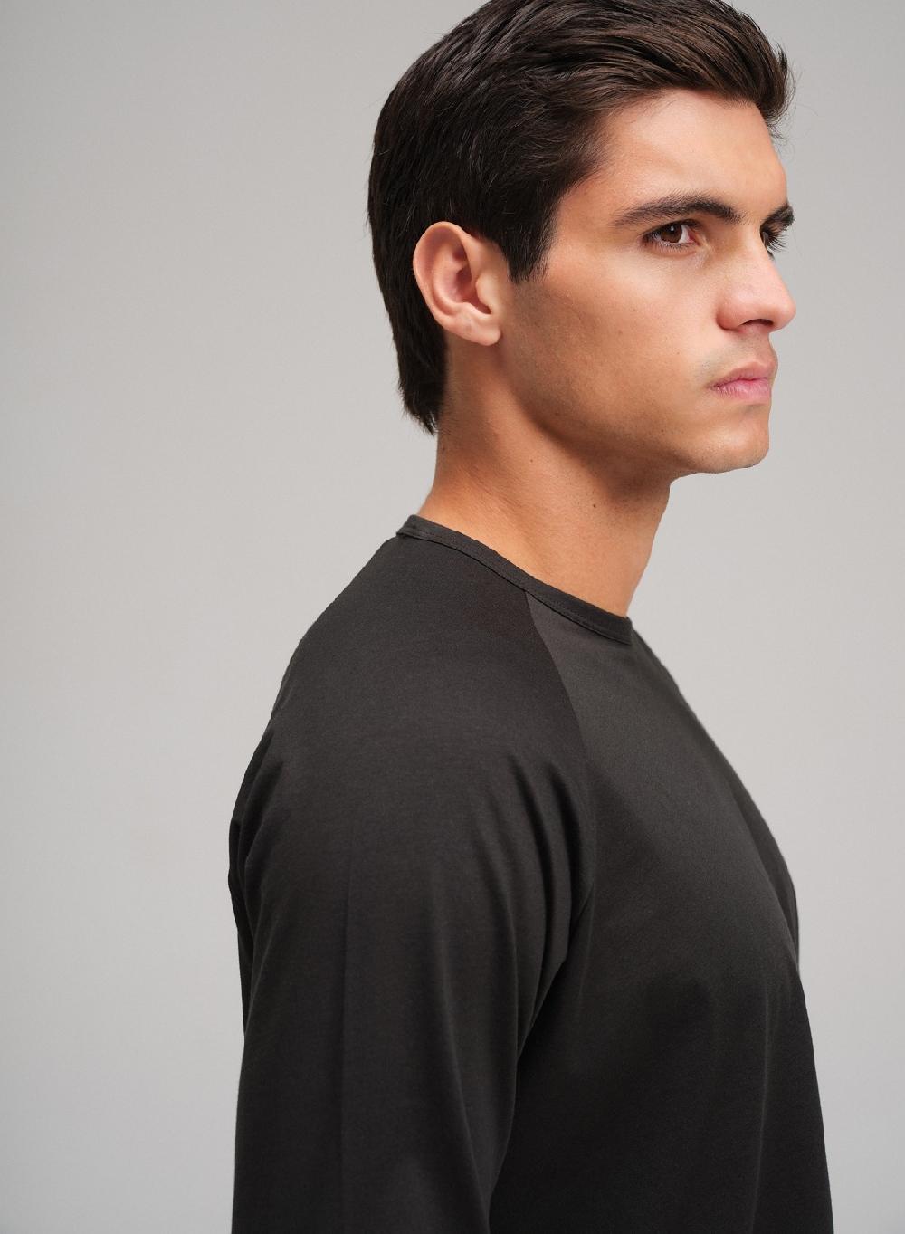 Etiqueta Negra Remera Raglan Cuello U Manga Larga Luxury