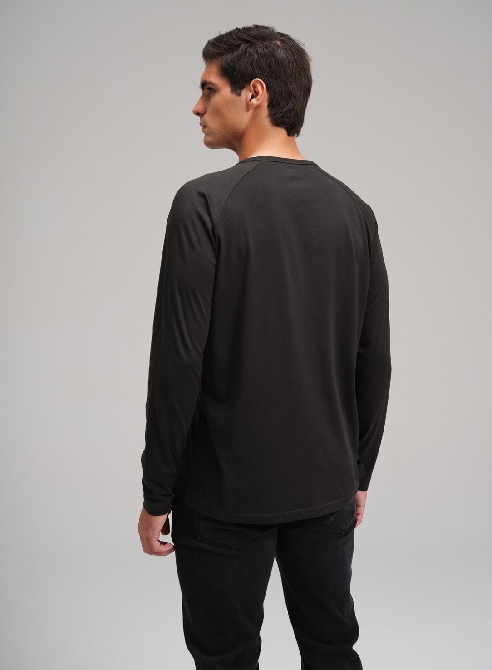 Etiqueta Negra Remera Raglan Cuello U Manga Larga Luxury