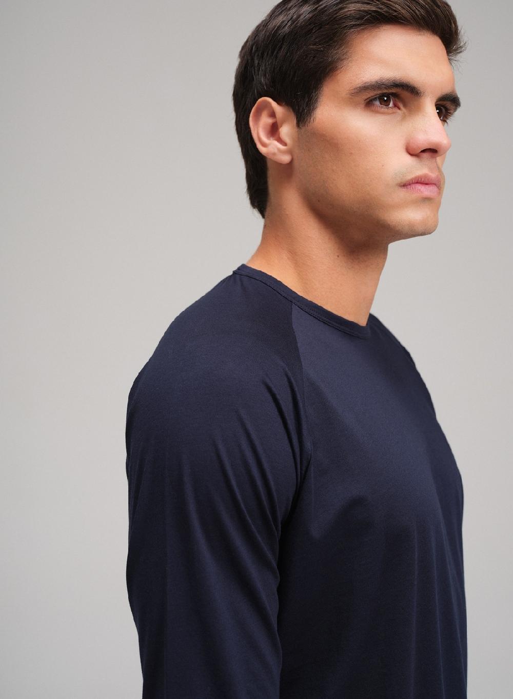 Etiqueta Negra Remera Raglan Cuello U Manga Larga Luxury