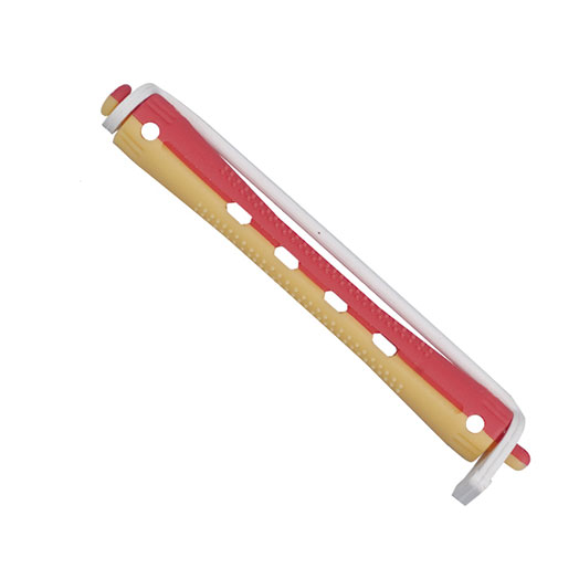 Eurostil BIGUDIS PLÁSTICO BICOLOR AMARILLO/ROJO LARGO