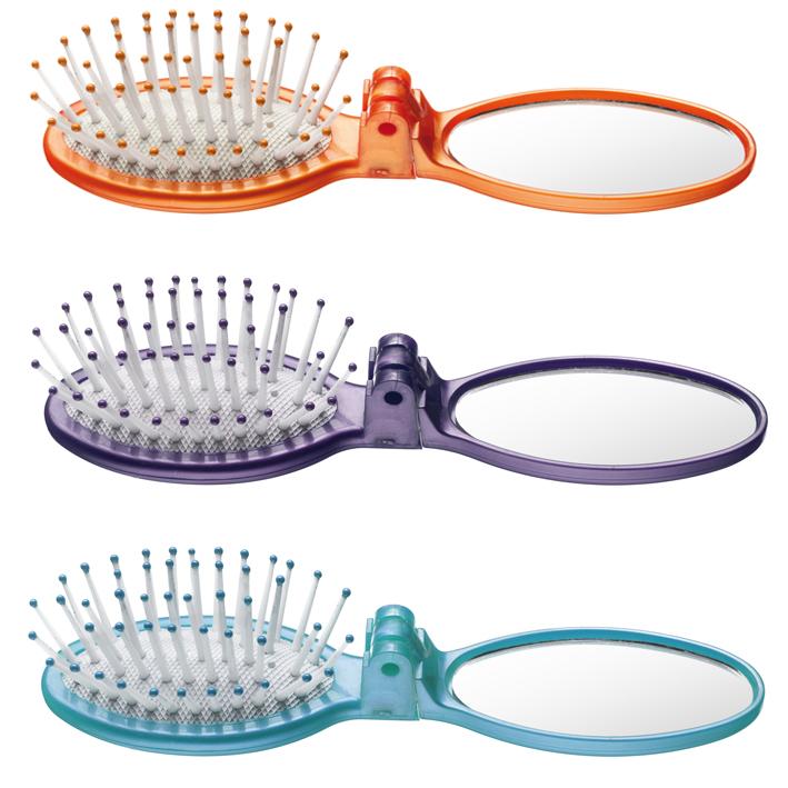 Eurostil BOTE 24 CEPILLOS PLEGABLES MINIS CON ESPEJO