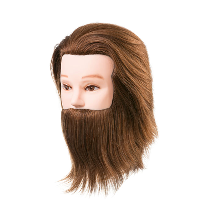 Eurostil CABEZA MANIQUÍ DANIEL CON BARBA CAB.NATURAL 15-18CM BARBER LINE