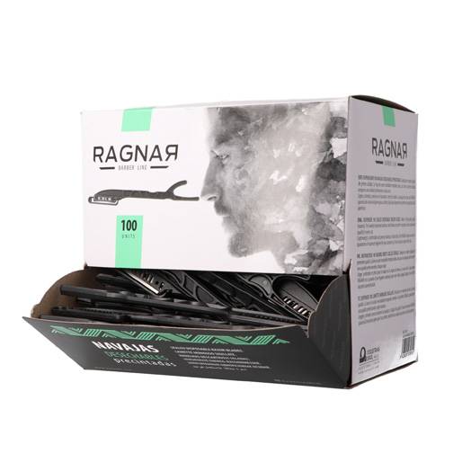 Eurostil CAJA 100 NAVAJAS DESECHABLES CON PROTECTOR RAGNAR