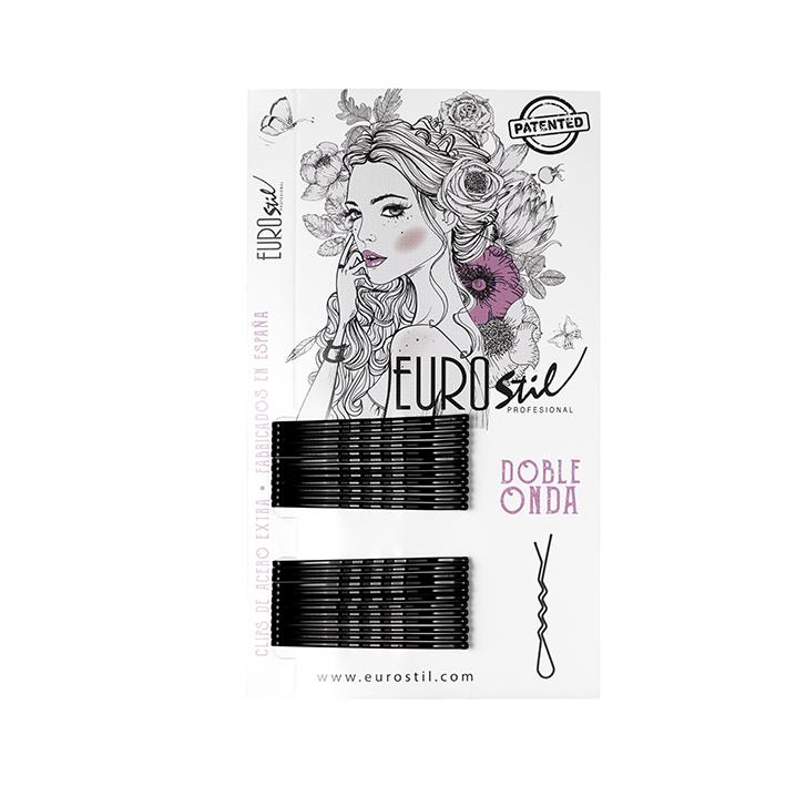 Eurostil CAJA 300 CLIPS NEGROS DOBLE ONDA EUROSTIL 50MM