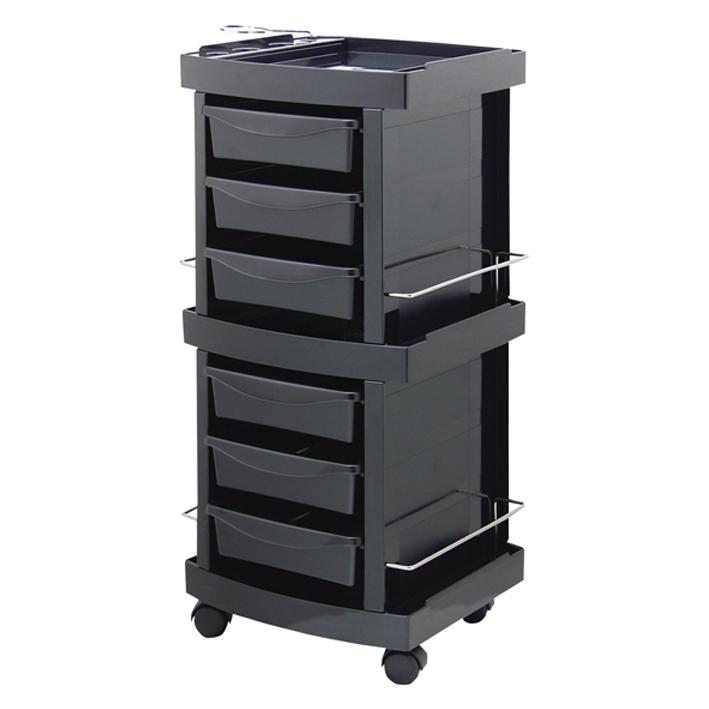 Eurostil CARRITO PELUQUERIA MASTER UP NEGRO 39X39X86