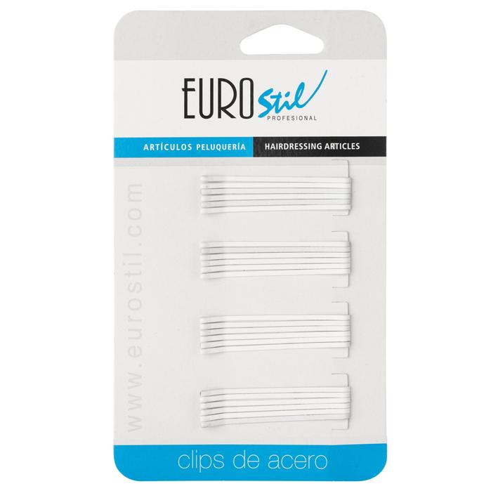 Eurostil CARTON 24 CLIPS 50MM.BLANCO MATE ANTIDESLIZAN