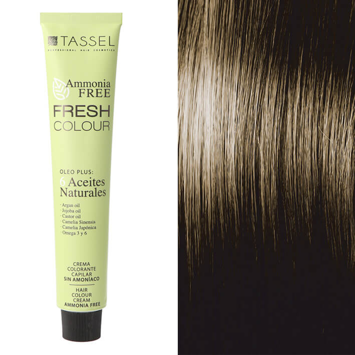 Eurostil CREMA COLORANTE CAPILAR FRESH COLOUR SÍN AMONÍACO RUBIO MEDIO Nº7