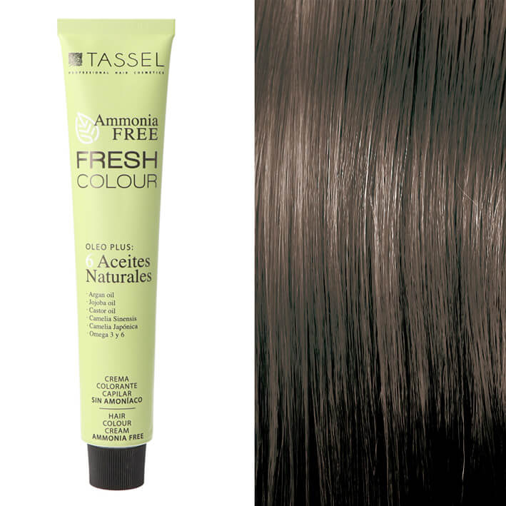 Eurostil CREMA COLORANTE CAPILAR FRESH COLOUR SÍN AMONÍACO CASTAÑO CLARO Nº5