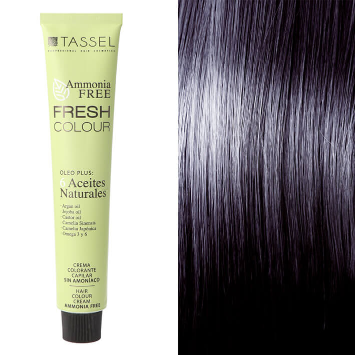 Eurostil CREMA COLORANTE CAPILAR FRESH COLOUR SÍN AMONÍACO NEGRO AZUL Nº1